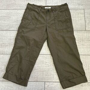 LOFT Womens Cotton Cropped Pants